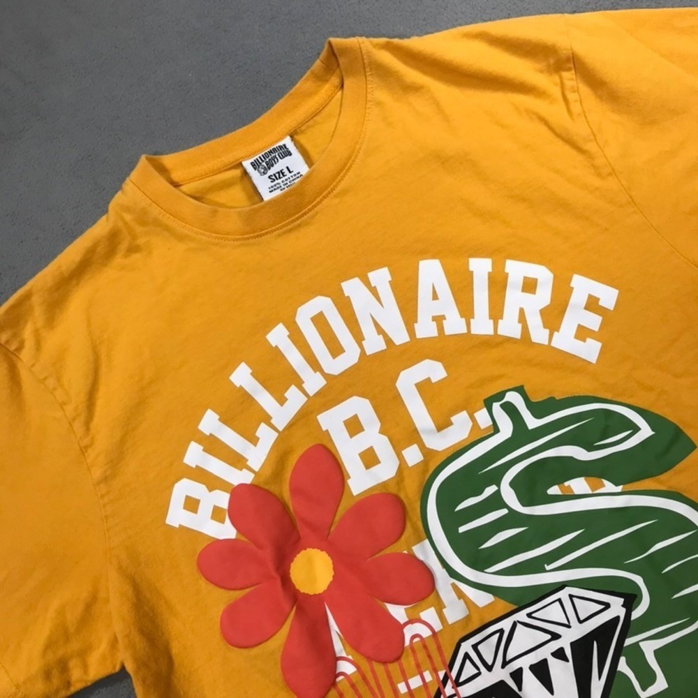 BILLIONAIRE BOYS CLUB Bloom Shirt BBC Wealth Heart Mind Size L Floral Graphic